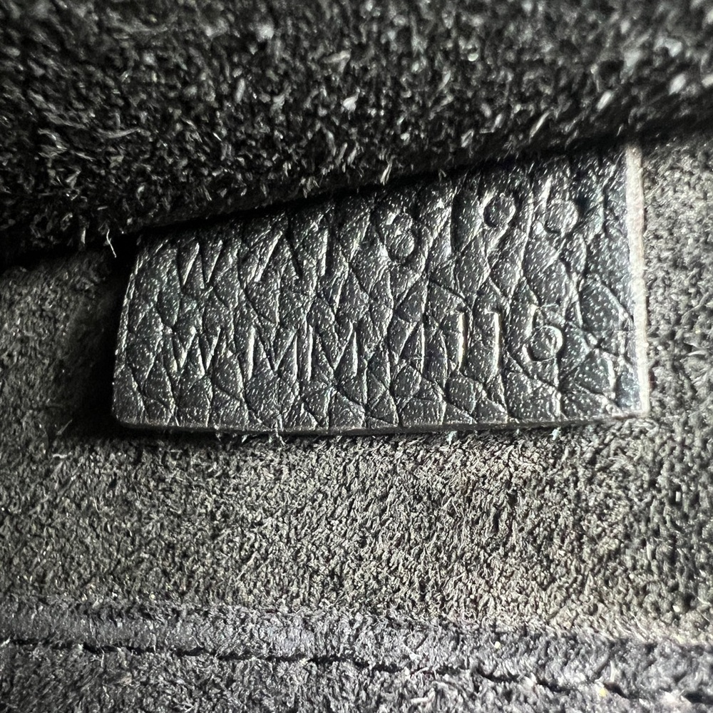 CELINE Drummed Calfskin Nano Luggage Black Bag - Picture 14 of 15